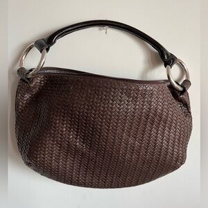 Sequoia Vegan Leather intrecciato Woven Handbag